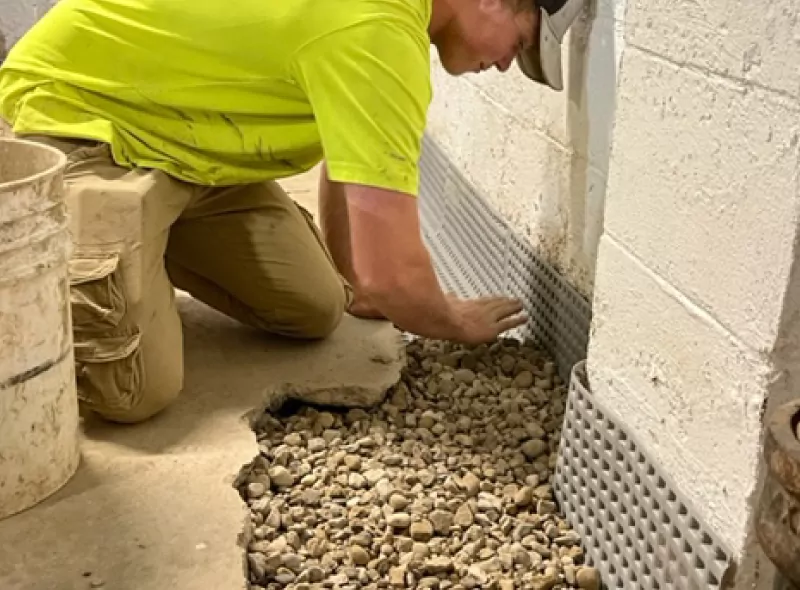 Basement waterproofing