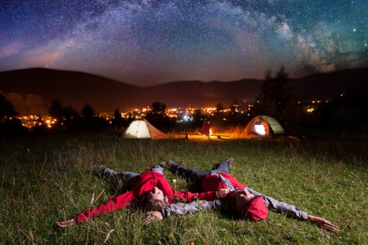 couple Sleep Under the Stars